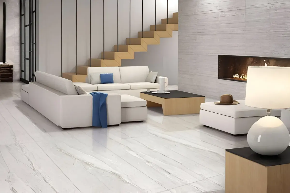 Full body vitrified tiles in a living room